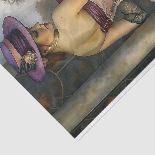 Papier Mousseline Découpage de l'élégance victorienne (Détail)