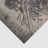 Papier Mousseline Découpage de l'Ephémère de chasse agricole (Détail)