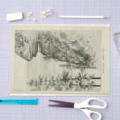 Papier Mousseline Découpage de l'éphémère de la falaise du paysage (Artisanat)