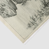 Papier Mousseline Découpage de l'éphémère de la falaise du paysage (Détail)