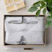 Papier Mousseline Découpage de l'éphémère de l'arbre vintage (Cadeau)