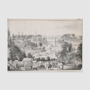 Papier Mousseline Découpage de l'Ephémère du paysage vintage
