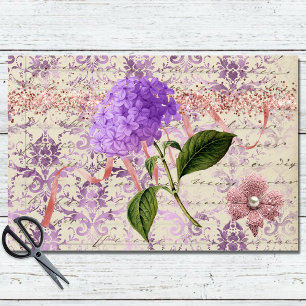 Papier Mousseline Découpage de l'éphémère Hydrangée victorienne