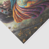 Papier Mousseline Découpage de l'esprit autochtone (Détail)