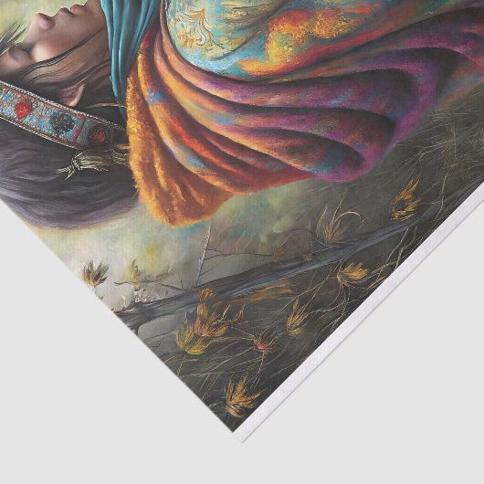 Papier Mousseline Découpage de l'esprit autochtone (Détail)