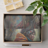 Papier Mousseline Découpage de l'esprit autochtone (Cadeau)