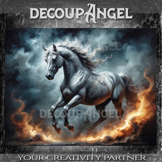 Papier Mousseline Découpage de l'esprit du cheval sauvage