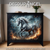 Papier Mousseline Découpage de l'esprit du cheval sauvage