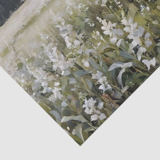 Papier Mousseline Découpage de l'étable blanc (Détail)