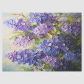 Papier Mousseline Découpage de leuvres bleues texturées (Recto)