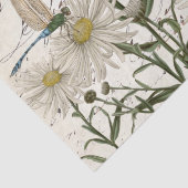Papier Mousseline Découpage de libellule de fleur sauvage de script (Détail)