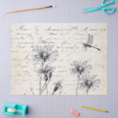 Papier Mousseline Découpage de libellules Fleur sauvage de script fr (Artisanat)