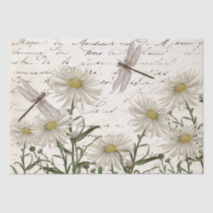 Papier Mousseline Découpage de libellules Fleur sauvage de script fr