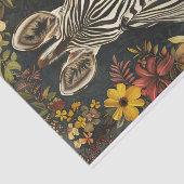 Papier Mousseline Découpage de l'illustration botanique zébrée (Détail)