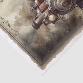 Papier Mousseline Découpage de locomotive Vintage victorienne (Détail)