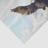 Papier Mousseline Découpage de l'oeuvre d'aigle à tête blanche (Détail)