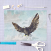 Papier Mousseline Découpage de l'oeuvre d'aigle à tête blanche (Artisanat)