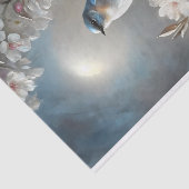 Papier Mousseline Découpage de l'oiseau bleu sur la lune (Détail)