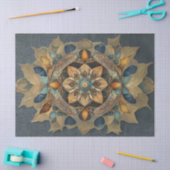 Papier Mousseline Découpage de mandala de couleur subtile (Artisanat)