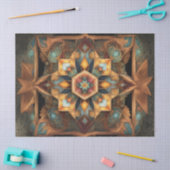 Papier Mousseline Decoupage de mandala de couleurs assourdies (Artisanat)