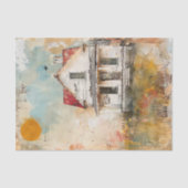 PAPIER MOUSSELINE DÉCOUPAGE DE MÉDIAS MIXTES DE L'ANCIENNE FERME SHA (Recto)