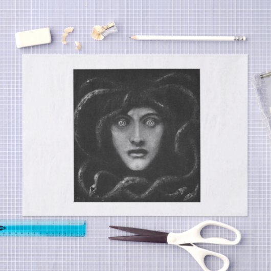 Papier Mousseline Découpage de Medusa (Artisanat)