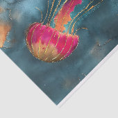 Papier Mousseline Découpage de méduse dorée (Détail)