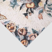 Papier Mousseline Découpage de mosaïque ancienne italienne Florale (Détail)