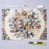 Papier Mousseline Découpage de mosaïque ancienne italienne Florale (Artisanat)