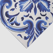 Papier Mousseline Découpage de motif portugais mignon (Détail)