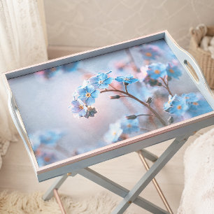Papier Mousseline Découpage de Myosotis Éthéré Bleu Lumineux