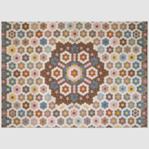 Papier Mousseline Découpage de nid d'abeille Vintage 1830 Cottagecor