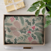 Papier Mousseline Découpage de Noël À feuillage persistant Holly et (Cadeau)