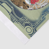 Papier Mousseline Découpage de Noël Art déco vintage (Détail)