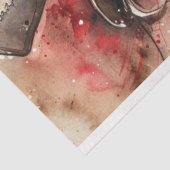 Papier Mousseline Découpage de Noël Raccoon (Détail)