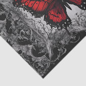 Papier Mousseline Découpage de papillon gothique foncé (Détail)
