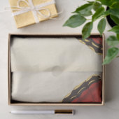 Papier Mousseline Découpage de papillon rouge Ephémère vintage (Cadeau)