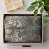 Papier Mousseline Découpage de parchemin baroque doré (Cadeau)
