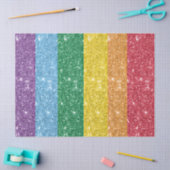 Papier Mousseline Découpage de Parties scintillant LGBT Rainbow (Artisanat)