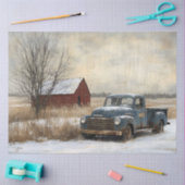 Papier Mousseline Découpage de paysage rustique pour camions et gran (Artisanat)