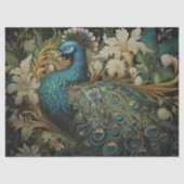 Papier Mousseline Découpage de Peacock de Golden Hues (Recto)