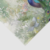 Papier Mousseline Découpage de Peacocks de Boho vintage (Détail)