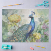 Papier Mousseline Découpage de Peacocks de Boho vintage (Artisanat)