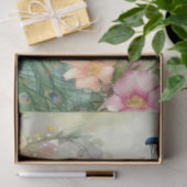 Papier Mousseline Découpage de Peacocks de Boho vintage (Cadeau)