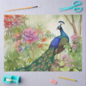 Papier Mousseline Découpage de Peacocks de Boho vintage (Artisanat)