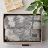 Papier Mousseline Découpage de peinture à l'encre chinoise de coq (Cadeau)