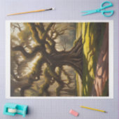 Papier Mousseline Découpage de peinture à l'huile de chêne espagnol (Artisanat)