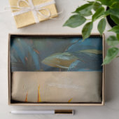 Papier Mousseline Découpage de peinture à l'huile d'Oiseau du Paradi (Cadeau)