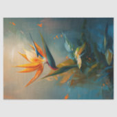 Papier Mousseline Découpage de peinture à l'huile d'Oiseau du Paradi (Recto)