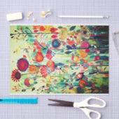 Papier Mousseline Découpage de peinture Abstraite couleur rouge mari (Artisanat)